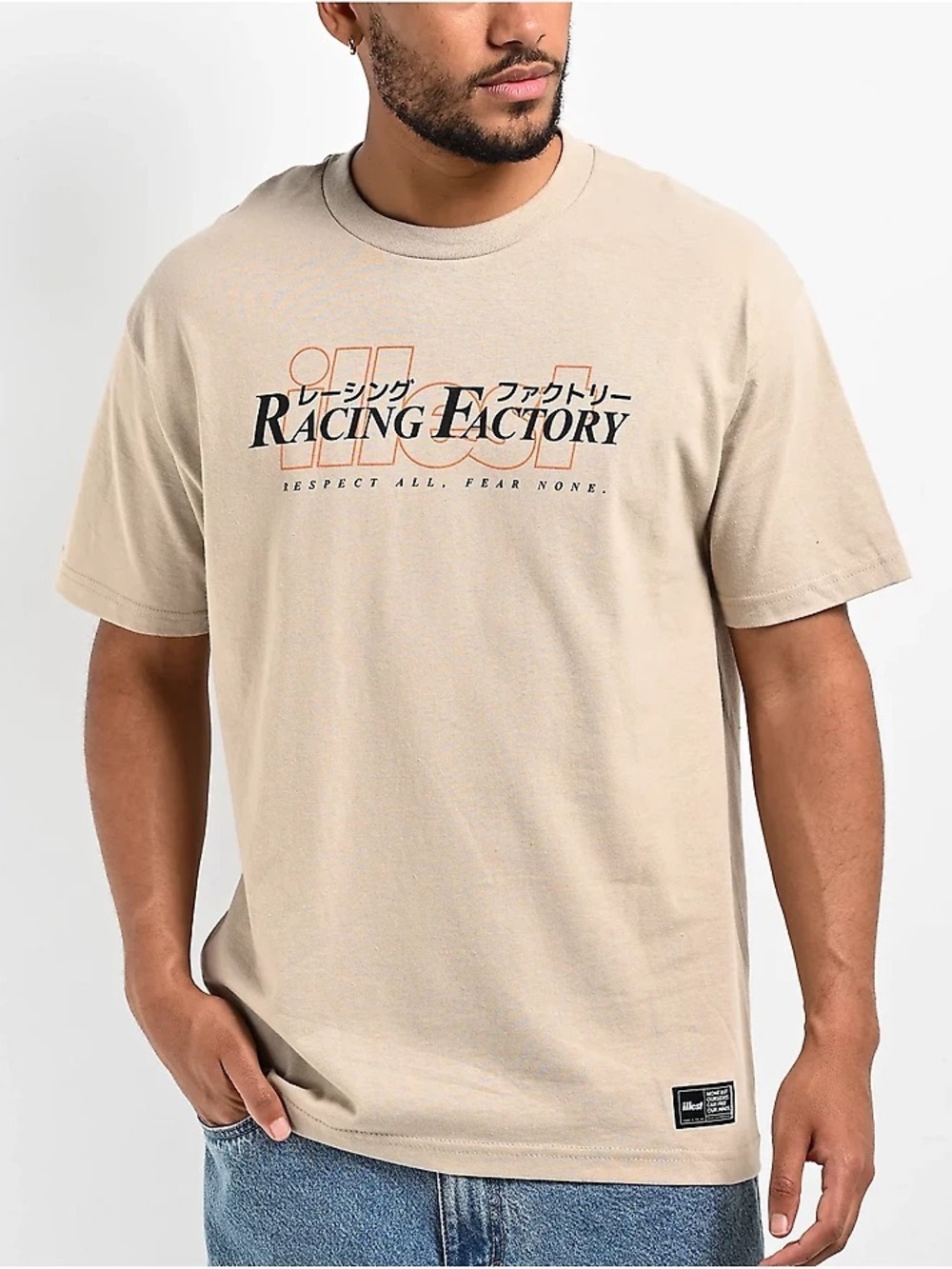Illest Racing Factory Short Sleeve Tee - Beige